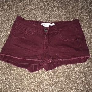 RSQ maroon shorts